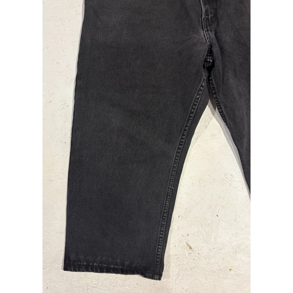 Vintage LEVI'S 505 Regular Straight Leg Classic‎ Fit 40x21 Black Denim Jeans